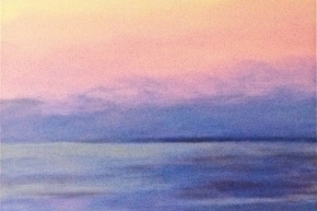 Margate Beach/ Sunset, 2011, oil on canvas, 102x76 cm, $3000