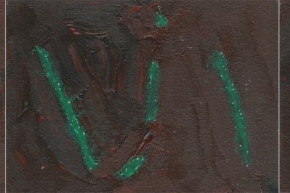 Darkness 3, 31.12/2021, triptych, acrylic + oil pastels on Arches paper, 3 @ 18x13.5cm